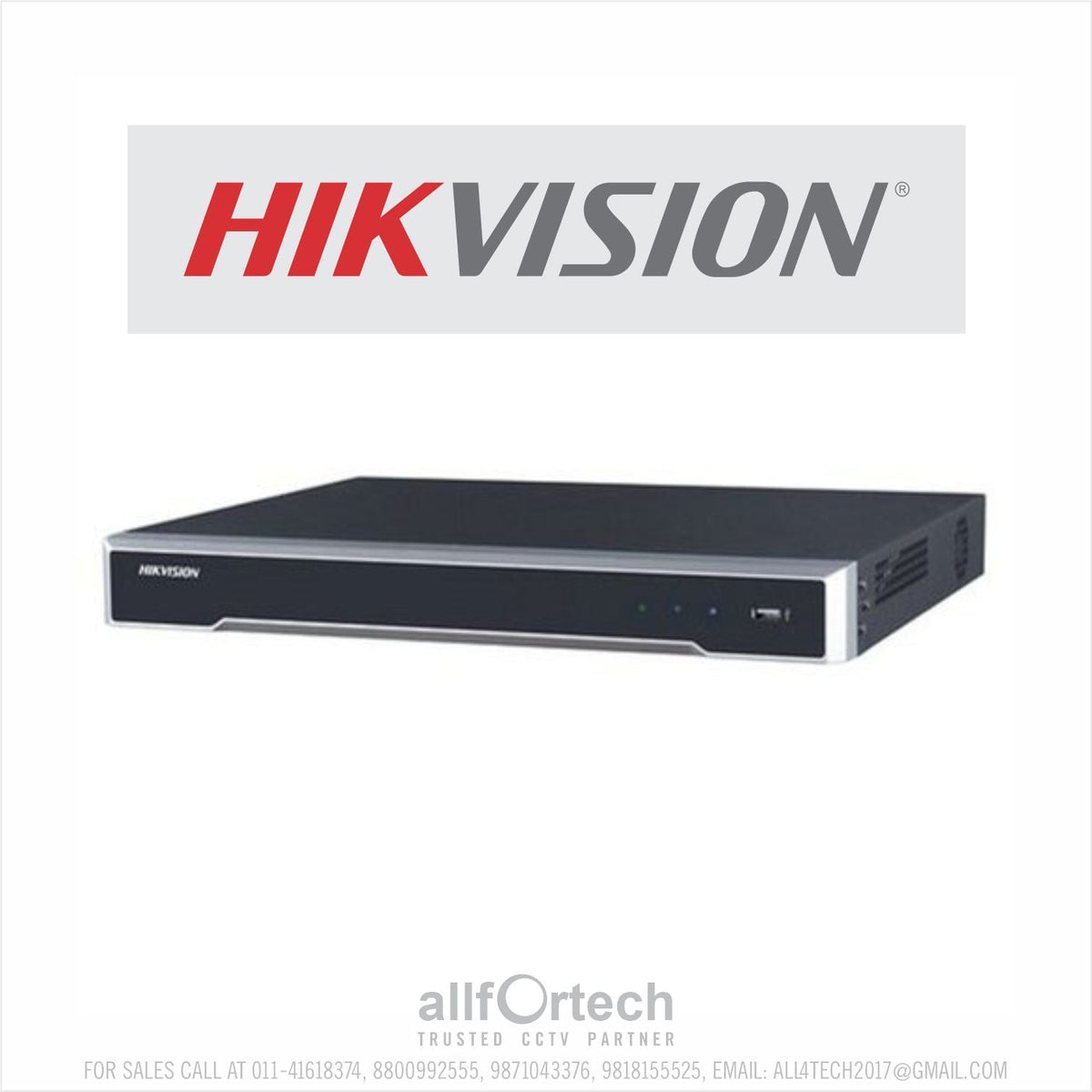 DS-7608NXI-K2 8Ch NVR 2HDD 8MP