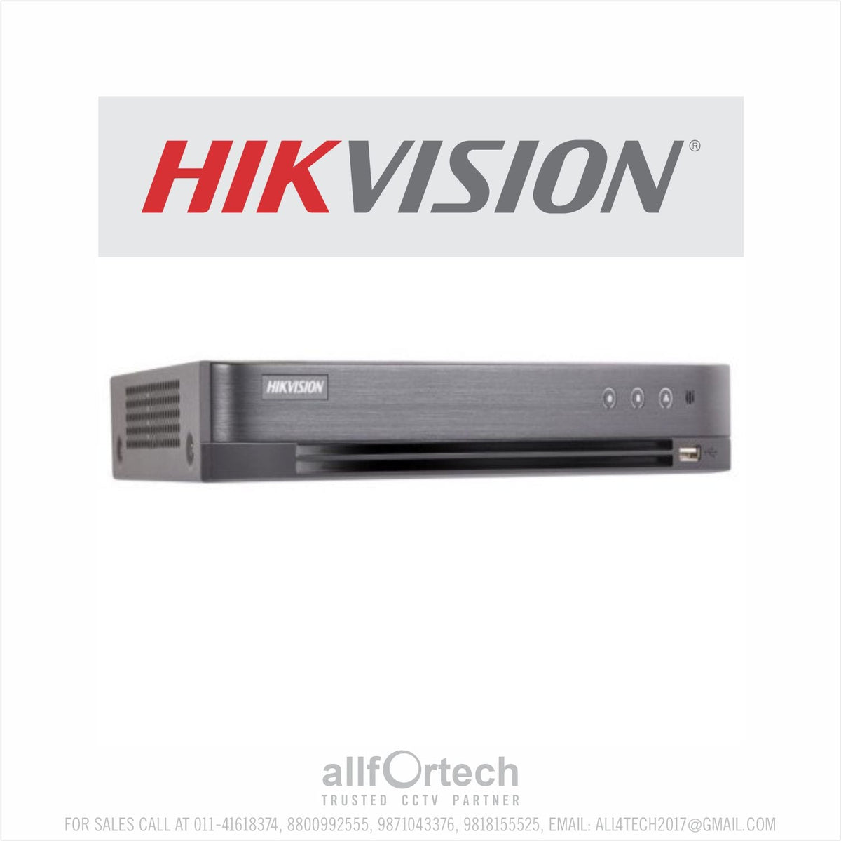 iDS-7204HQHI-M1/XT Ch DVR Metal Face Detection